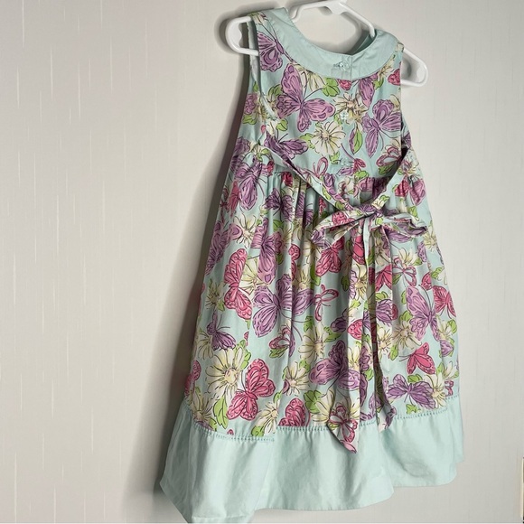 Polly & Friends Girls Butterfly Sundress Cotton Pleats Lined 3T ✔️Read - Picture 8 of 13
